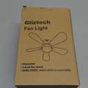 Socket Fan Light with Remote, 18.5" Screw in Ceiling Fan in Light Socket Extender with Timer Setting, E26 E27 Screw-in Replacement Light Bulb Fans for Bedroom, Kitchen, Garage(White)