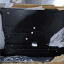 GarveeHome 82" Double Dog Crate Furniture, Large Dog Kennel Indoor for 2 Dogs, Heavy Duty Wooden Dog Crate TV Stand with 4 Drawers and Shelves, Black