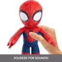 Mattel Marvel Plush Talkers Soft Toy, 11.75-Inch Spider-Man Figure with 10 Sounds & Phrases