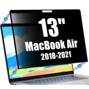 Nano-Suction Privacy Screen Protector for MacBook Air 13 Inch (2018-2021, M1) Removable Laptop Privacy Screen Shield Ultra-Thin Design