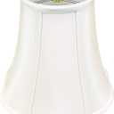 Royal Designs, Inc. Bottom Scalloped Bell Lamp Shade, BSO-703-14WH, 7 x 14 x 11.5, White
