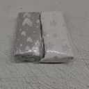 Bassinet Sheets Compatible with AirClub, GoFirst and MiClassic Bassinet Bedside Sleeper, 2 Pack,100% Jersey Knit Cotton Fitted Sheets, Mild Grey Hearts and White Stars Print (Gray)