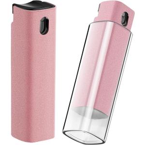 YTT Screen Cleaner, All-in-One Spray & Wipe Cleaner, with Transparent Protective Shell for All Phones, Laptop and Tablet Screens (Pink)