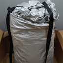 8 Pack Large Strong Bags with Zippers & Carrying Handles - Water-Resistant - Heavy Duty Storage Tote for Space Saving Storage, Fold Flat, Alternative to Moving Box (Silver)