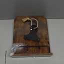 Brown Wooden Adjustable Recipe Stand for Cookbooks Tablets Rustic Kitchen Decor Multi-Function Book Holder