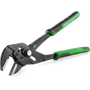 SK 10-Inch Pliers Wrench, Premium CR-V Construction, Smooth Parallel Jaws with Comfortable Grips