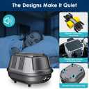 AquaMiracle Aquarium Air Pump 3W/6W/10W, Super Quiet Powerful Fish Tank Air Pump with Double-Layer Sound Insulation, Adjustable Pond Aerator Pump, High Efficiency Oxygen Supply for Aquariums