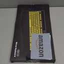 SABLUTE Large Print Computer Keyboards, Wired USB High Contrast with Wrist Rest, Phone Holder Oversized Print Letters Easy to Read for Visually Impaired Vision Individuals (Yellow+Black)