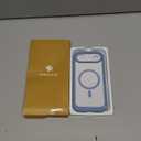 Miracase Magnetic for iPhone Air Case 6.5" [Compatible with MagSafe] Full-Body Phone Case with Built-in Glass Screen Protector & Camera Control,Drop Proof iPhone 17 Air Case Cover, Light Blue