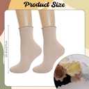 6 Pairs Women Ruffled Ankle Socks Mesh Casual Thin Breathable Delicate Knit Lace Ruffled Socks