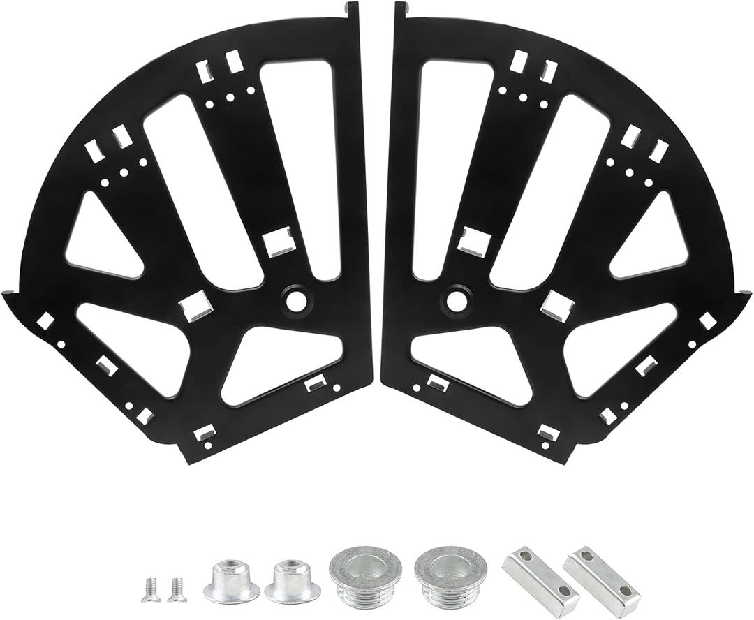 3 Layers Shoes Drawer Cabinet Hinges Flip Frames, Black Shoe Cabinet Replacement Fittings Stainless Steel for Kitchen Living Room, 1 Pair