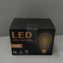 LED Dimmable Edison Light Bulbs 4W, 2200K-2400K Warm White (Amber Glass) ST64, E26 Base Pack of 6