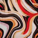 60" Wide Printed 4-Way Stretch Venezia Polyester Spandex Fabric by The Yard for Apparel, Headbands, Decorations, Activewear, Maternity Wear, School & DIY Crafts (Black Red Lemon)