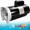ATRACYPART 2HP Pool Pump Motor, 56Y Square Flange, 230V 3450 RPM Replacement for B2855 & B855, Compatible with Century/A.O. Smith Pool Pump Motors for Above-Ground & In-Ground Pools