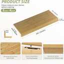 Bamboo Wire Shelf Covers, 38" W x 16" D, 4-Pack, Natural
Wire Rack Covers for Pantry and Closet, Tool-Free, Easy to install and clean, Sturdy and Durable