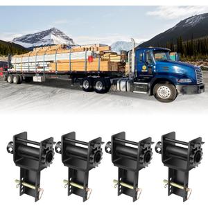 Trailer Stake Pocket Winch, Winch Flatbed Utility Capacity 16200 Lbs and 5400 Lbs Load Limit for Flatbed Trailer Trucks Winches- 4Pack