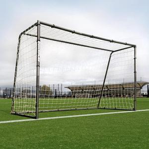 QUICKPLAY GS Soccer Goals - Super Durable Galvanized Steel Soccer Goal [5 Sizes] Regulation Sizes, Deep Net, Moveable & Weather Resistant [Single Goal]