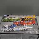 Toddler Boy Toys for Ages 3 4 5 6 7 8 Years Old, 25" Large Construction Carrier Truck Toy Excavator and Dump Truck, Friction Powered Vehicle with Lights & Sounds, Birthday Gift for Boys Girls