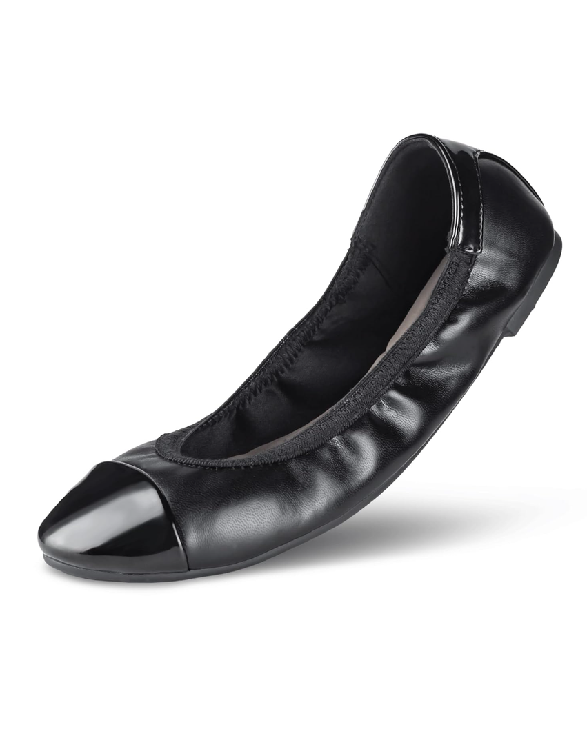 GAWBAW Women's Ballet Flats Shoes - Slip on Casual Flats Round Toe Walking Ballerina Shoes for Women Size 8