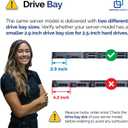 DRIVECADDY 3-Pack 2.5" Hard Drive Caddy - Compatible for Dell PowerEdge Servers - 14-17th Gen T560 R660 R6615 R6625 R7615 R7625 R760 R760xs R760xa R860 R960 and More - SSD SAS SATA NVMe Tray