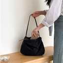 Medium Hobo Bags for Women, Casual Tote Bag Nylon Weekender Shoulder Travel Purse