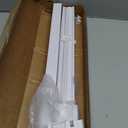 LazBlinds Cordless 1" Vinyl Mini Blinds for Indoor Windows - Light Filtering Horizontal Window Blinds & Shades, 33" W x 36" H, White