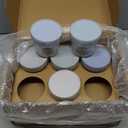 KeaBabies 12pk 4oz Glass Baby Food Containers with Lids - Leak-Proof, Microwavable Small Glass Jars, Baby Purees & Toddler Snack Storage Containers, BPA-Free, Dishwasher & Freezer Safe (Slate)