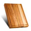 XXL Teak Wood Cutting Board for Kitchen 24" Extra Thick Butcher Block