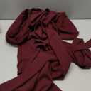 BessCops Womens Loose Short Sleeve Belted Wide Leg Pant Romper Jumpsuit Casual Business One Piece Outfits (Large, 8wine Red)