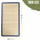 Houseables Tatami Mat, Tatami Mattress, Japanese Sleeping Mat, Twin Size, 78x39, Rollup, Japanese Floor Mattress, Bamboo Sleeping Rug, Kotatsu Floor Bed, Futon, Goza, Traditional, Rush Grass, Portable