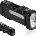 WUBEN X4 EDC Rechargeable Flashlight with RGB Light, LED Flashlight 1500 High Lumens with Tactical Switch and Magnetic, IP65 Portable Pocket USB C, Mini Flash Light for Travel, Camping, Work