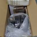 SUT 175 Piece Black and Glod Plastic Dinnerware Set for 25 Guests, Disposable Plastic Plates, Include: 25 Dinner Plates, 25 Dessert Plates, 25 Pre Rolled Napkins with Silver Silverware, 25 Cups