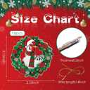 8Pcs Acrylic Chicken Ornaments Christmas Tree Pendant Decor Xmas Tree Hanging Decoration Acrylic 3D Chicken Signs Christmas Farm Theme Decor