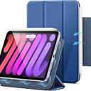 ESR for iPad Mini 7 A17 Pro Case, iPad Mini 7th/6th Generation Case (2024/2021), Slim Trifold Two-Way Stand, Powerful Magnetic Attachment, Durable Protection, Supports Pencil Pro&Pencil(USB-C), Blue