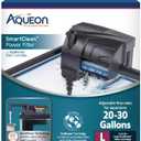 Aqueon SmartClean Power Filter with EcoRenew Filter Cartridge, Quick and Easy Water Changes, Quiet Operation, Adjustable Flow, for 20-30 Gallon Freshwater and Saltwater Aquariums, Large