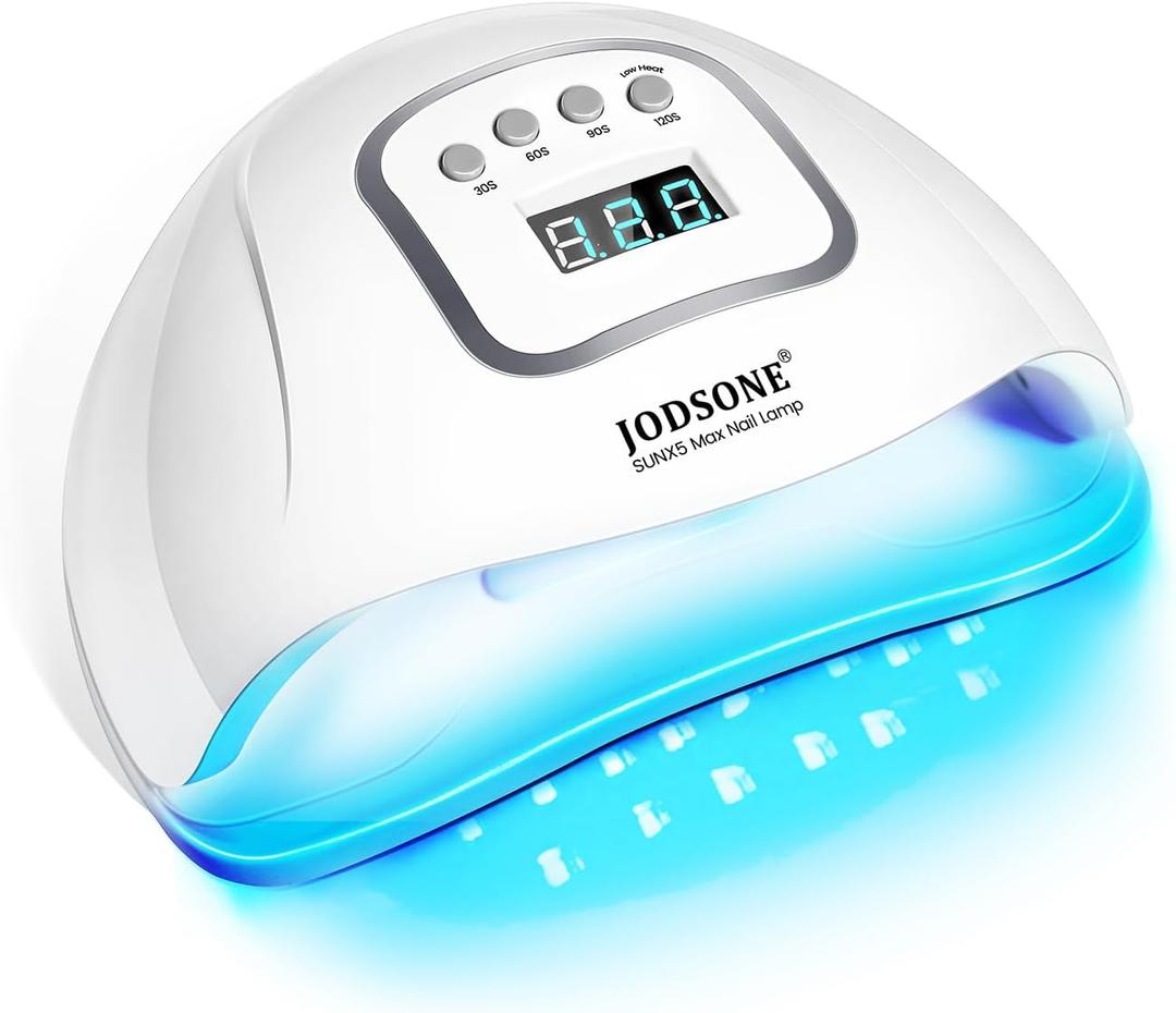 JODSONE U V LED Nail Lamp with Gloves Kit, Nail Dryer for Gel Nails Professional for Home and Salon (M5m)