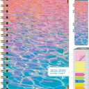 HARDCOVER Academic Year 2024-2025 Planner: (June 2024 Through July 2025) 5.5"x8" Daily Weekly Monthly Planner Yearly Agenda. Bookmark, Pocket Folder and Sticky Note Set (Summer Bliss)
