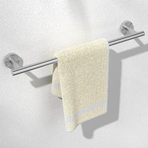 HITSLAM Brushed Nickel 18 Inch Towel Bar for Bathroom, SUS304 Stainless Steel Bathroom Towel Rack Wall Mounted, Modern Home Decor Bath Towel Holder with Hardware Accessories (Total Length 19.8 Inch)