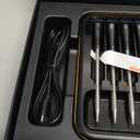 Wireless Meat Thermometer with 4 Probes, INKBIRD WiFi Meat Thermometer Digital Wireless for Rotisserie Grill Oven,Unlimited Range Dishwasher Waterproof Bluetooth Thermometer for iOS & Android (Black)