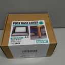 3 Pcs 6"x6" (Actually 5.5"x 5.5") Aluminium Post Base Cover for Gazebo, Trellises, Horse Barns, Deck Posts,6" Separate Decking Post Skirt (Black)