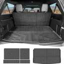 Cargo Mat for 2018-2025 Ford Expedition Max/Lincoln Navigator L Cargo Liner TPE Seat Back Cover Backrest Mat for Ford Expedition Max/Lincoln Navigator L Accessories(Cargo Mat+Seat Back Cover)
