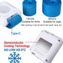 Cold Therapy First Aid Set for Outdoor Sports Injuries Down to (5/41) Portable Relief for Sprains, Swelling, Muscle Recovery (Blue)