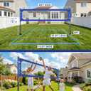 Professional Volleyball Net Set Heavy Duty for Outdoor Backyard Portable with Aluminum Scoring Poles, Nets System, Adjustable Regulation Height