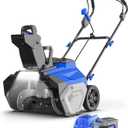 Wild Badger Power Cordless Snow Blower 40V 20" Electric, Brushless Battery Powered with LED Single Stage for Wet Snow and Heavy Snow, Blue