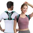 Upper Back Brace Posture Corrector For Women & Men,Lightweight Back Straightener Posture Corrector For Men,Adjustable Upper Back Support,Clavicle Brace For Round Shoulder & Hunchback (Small)