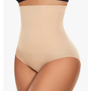 Werena Tummy Control Shapewear Underwear for Women High Waist Body Shaper Panties Shaping Girdle Panty Briefs,S