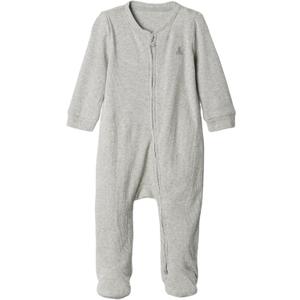 GAP Baby Girls' Two Way Zip Footed One-piece Outfit (3-6 Months, Grey)