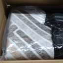 DECOMALL Coronado Washable Area Rugs, Modern Geometric Faux Cowhide Patchwork Rug, Large Carpet for Living Room Bedroom, 9x12ft Multi