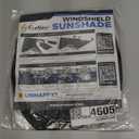 EcoNour Car Windshield Sunshade | Blocks 99% Heat & Keeps Interior Cool | Universal Fits Cars, SUVs, Trucks | Automotive Sun Screen, Visor & Car Accessories for Summer | Medium (64x32 Inches)