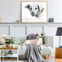 Rustic Oak 22x28 Frame - Single Frame, 22 x 28 Poster Frame for Artwork, Puzzles, Photos and Movie Posters Picture Frames